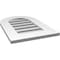 Ekena Millwork Round Top Surface Mount PVC Gable Vent: Functional, w/ 3-1/2"W x 1"P Standard Frame, 16"W x 24"H GVPRT16X2401SF - alternate 2